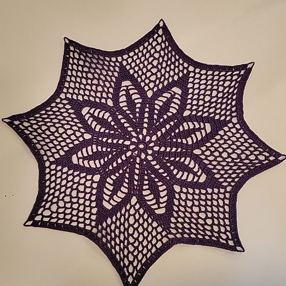 Purple Crochet Doily